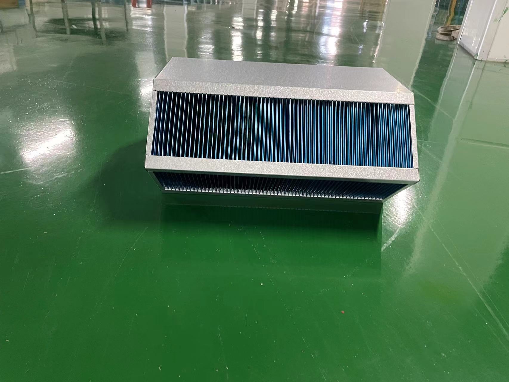 交叉逆流空气显热铝芯六边形换热器