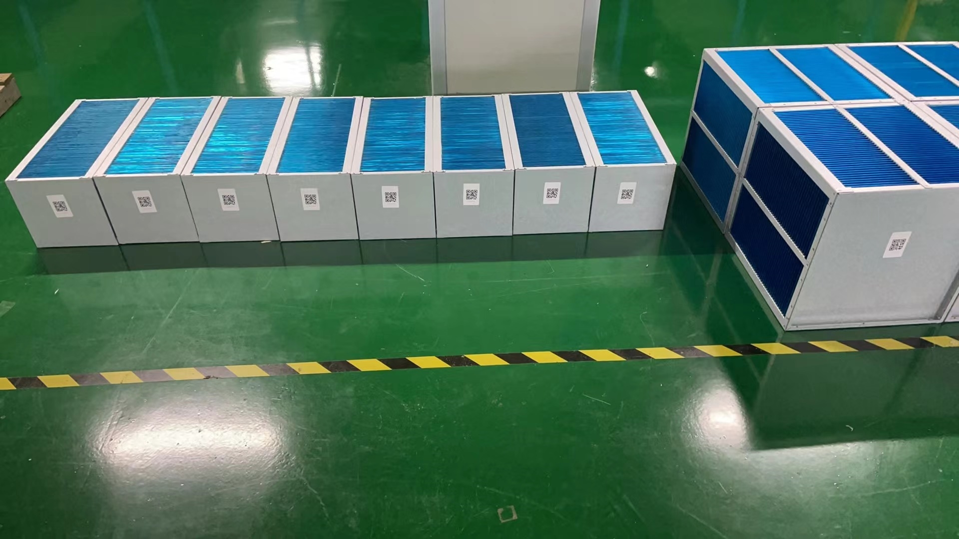 叉流铝箔芯体空气冷却装置